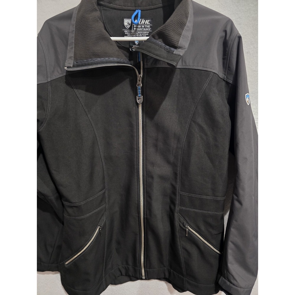 KÜHL Projekt Jacket Womens Large Black Gray Softshell Full Zip Outdoor Gorpcore - Picture 3 of 14